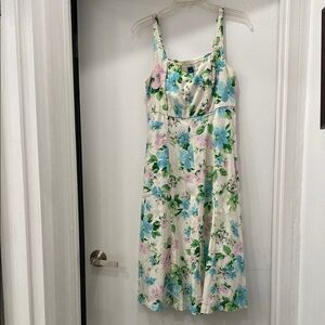 Floral Sleeveless Midi Dress